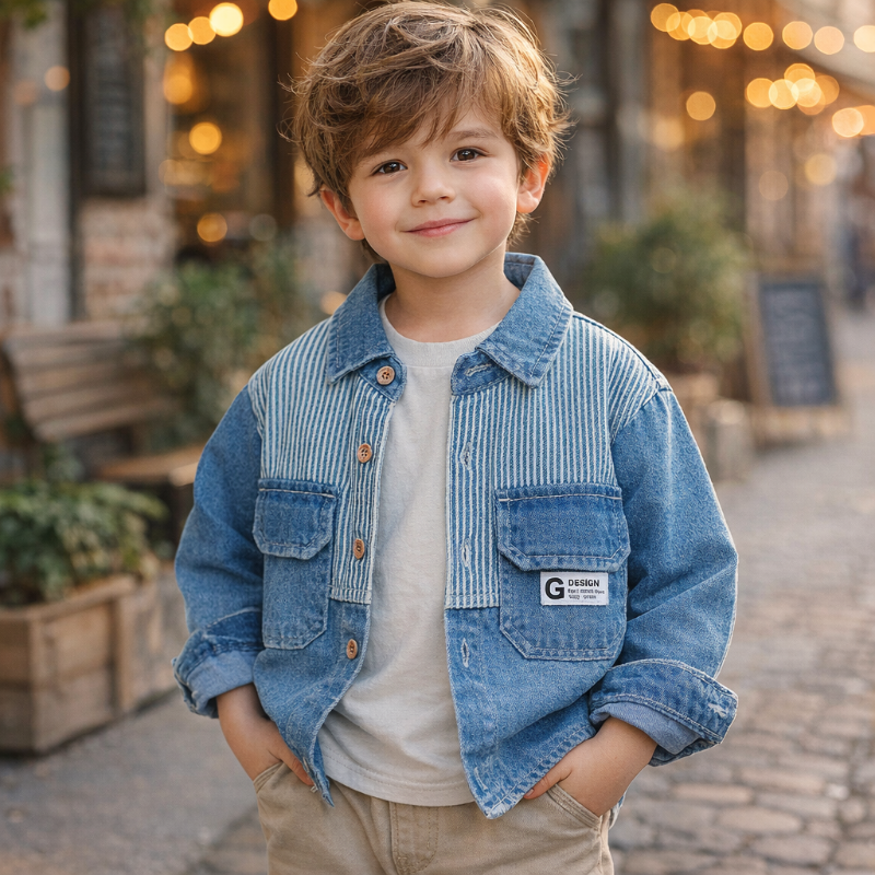 Stylish & Sustainable – Denim Jacket for Boys