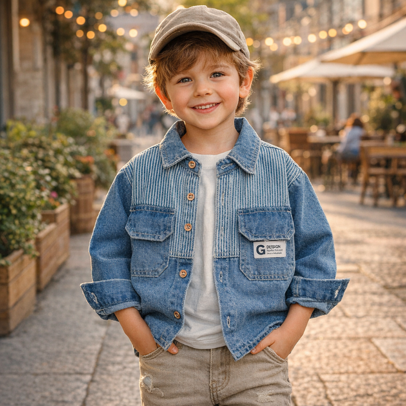 Stylish & Sustainable – Denim Jacket for Boys
