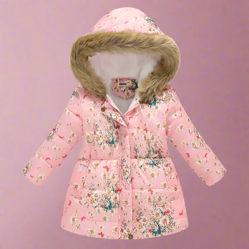Elegant & Cozy – Quilted Winter Coat for Girls