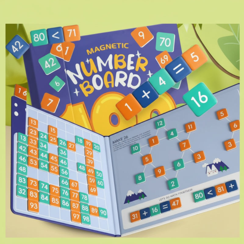 Learn English words & math – Alphabet & Numbers Brain-teaser Book