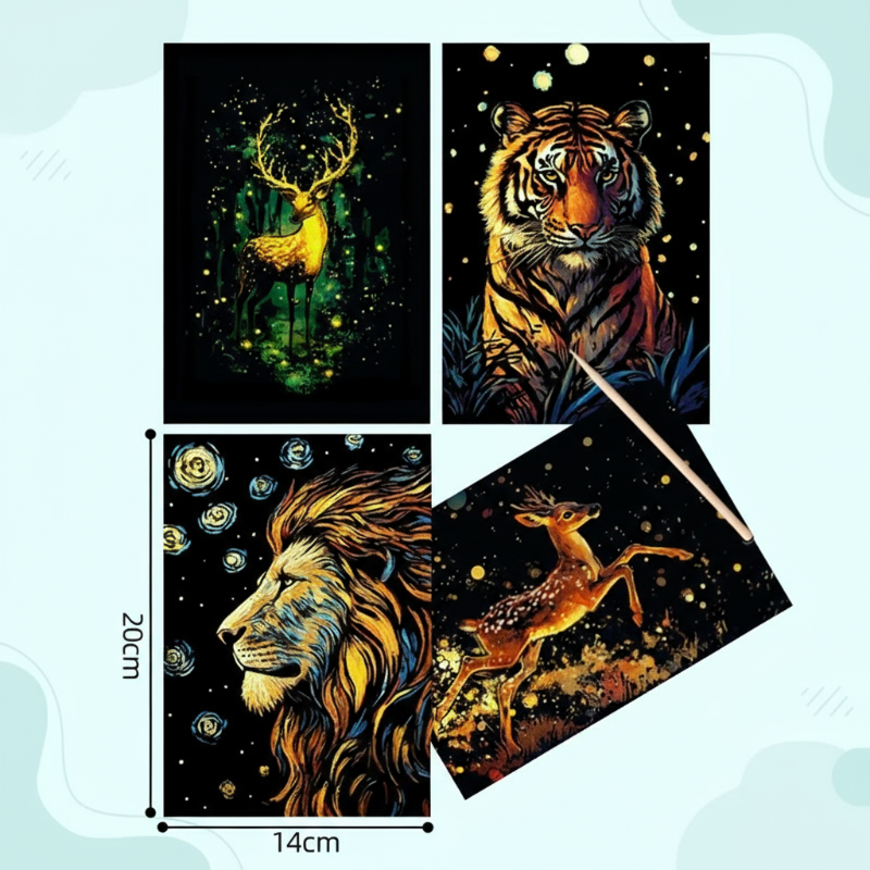 Glow-in-the-dark – Scratch Cards Kit