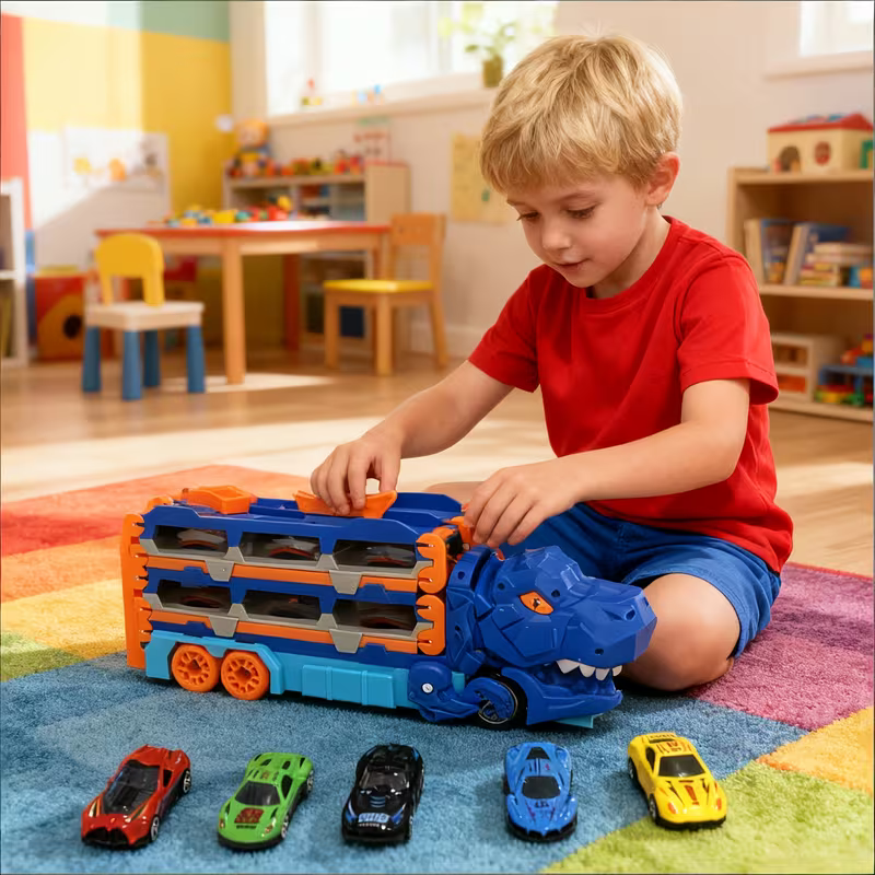 Cool & Play – Foldable Dino Transport Cart