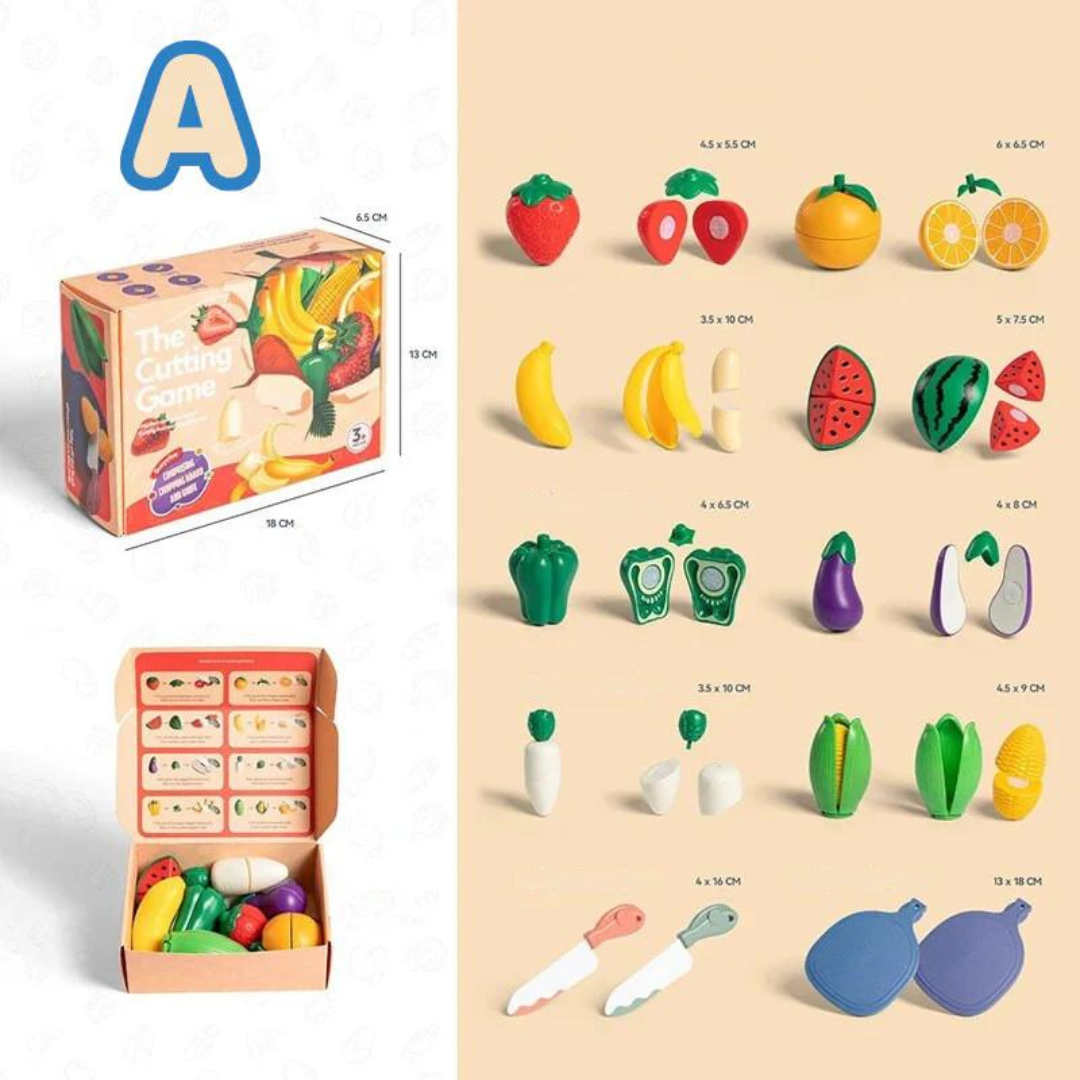 Fruitigo – Learn & Play - Montessori Fruit Cutting Kit