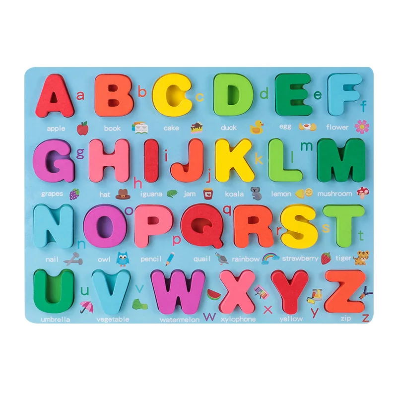 Colorful & Educational – Montessori Number & Letter Educational Puzzle