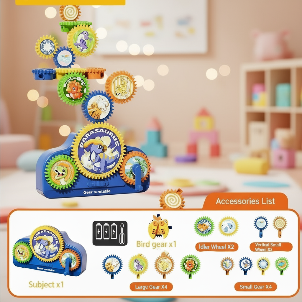 Educational & Play – 3D Electric Gear Play Set