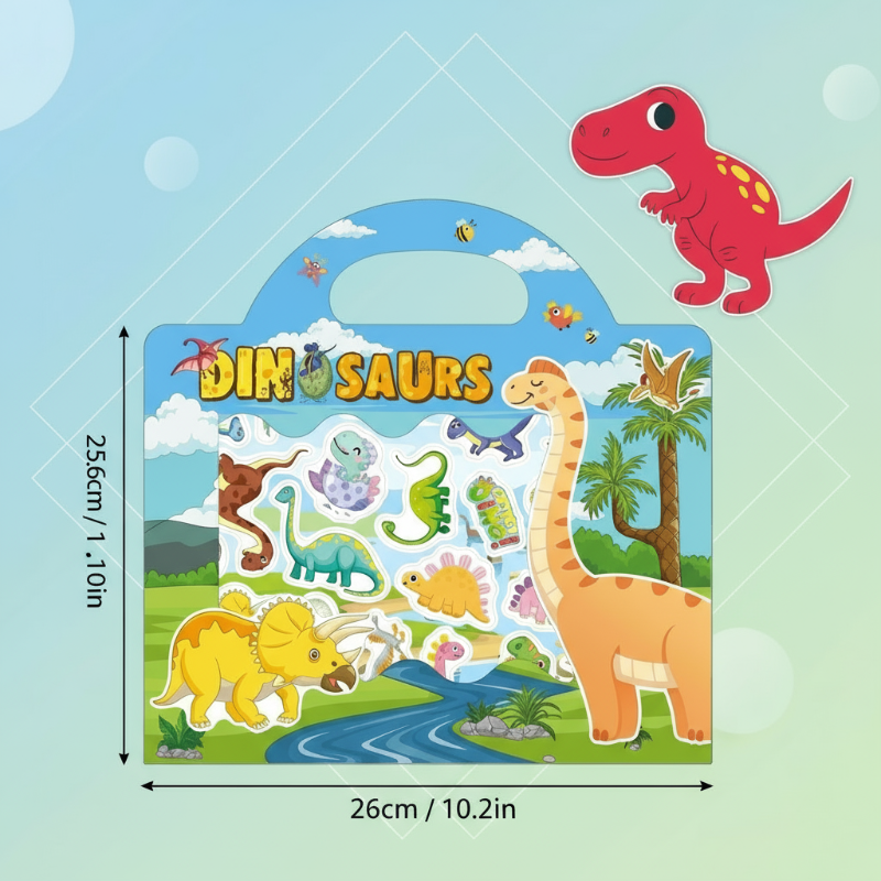Vibrant & Educational - Reusable Sticker Book
