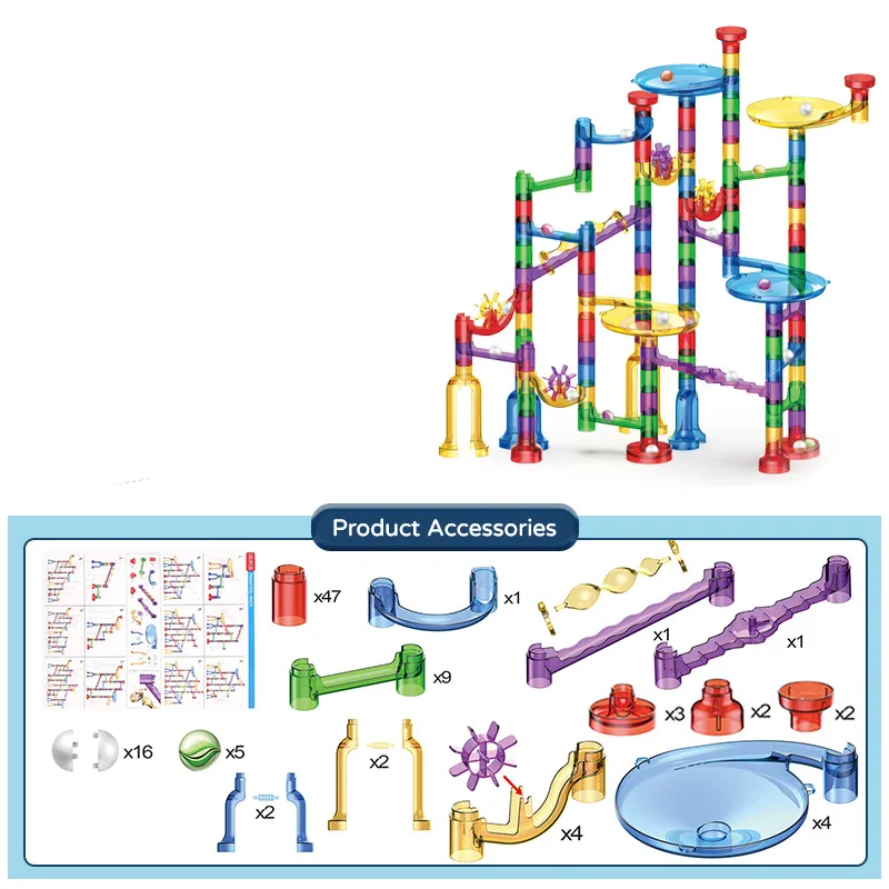 Safe & Educational - Marble Track Construction Kit