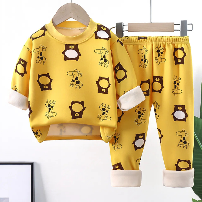 Kinder Cartoon Fleece Pyjama