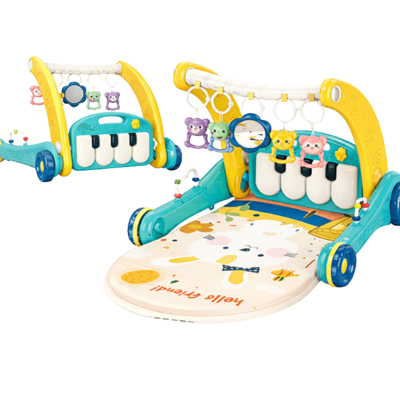 Interactive & Safe – 3-in-1 Walker & Infant Gym