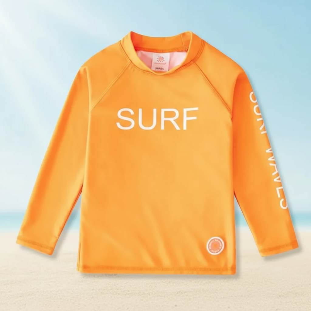 Protective & Flexible – Children's Long-Sleeved Surf Shirt with UPF 50+