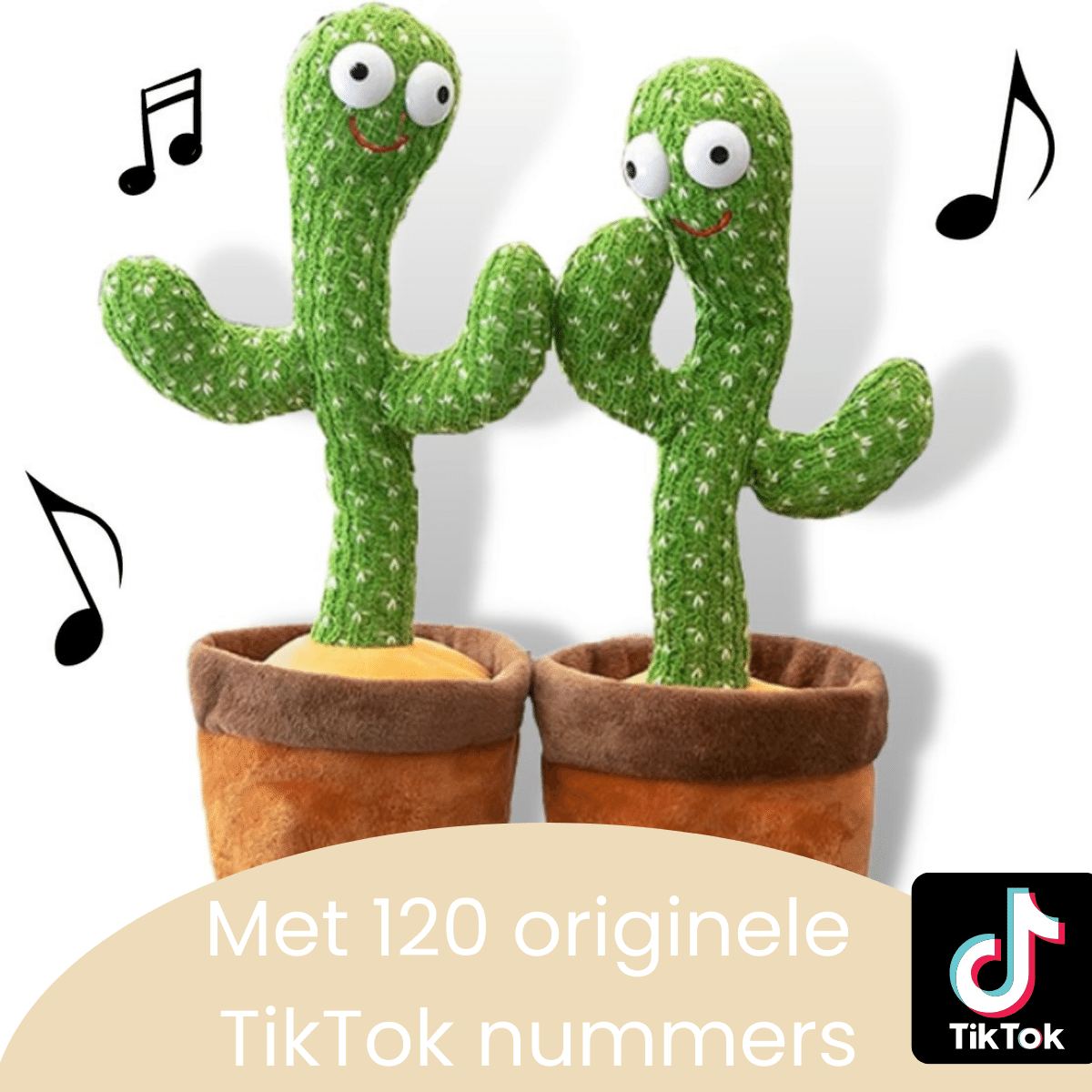 Plaything that responds to sounds - Dancing cactus