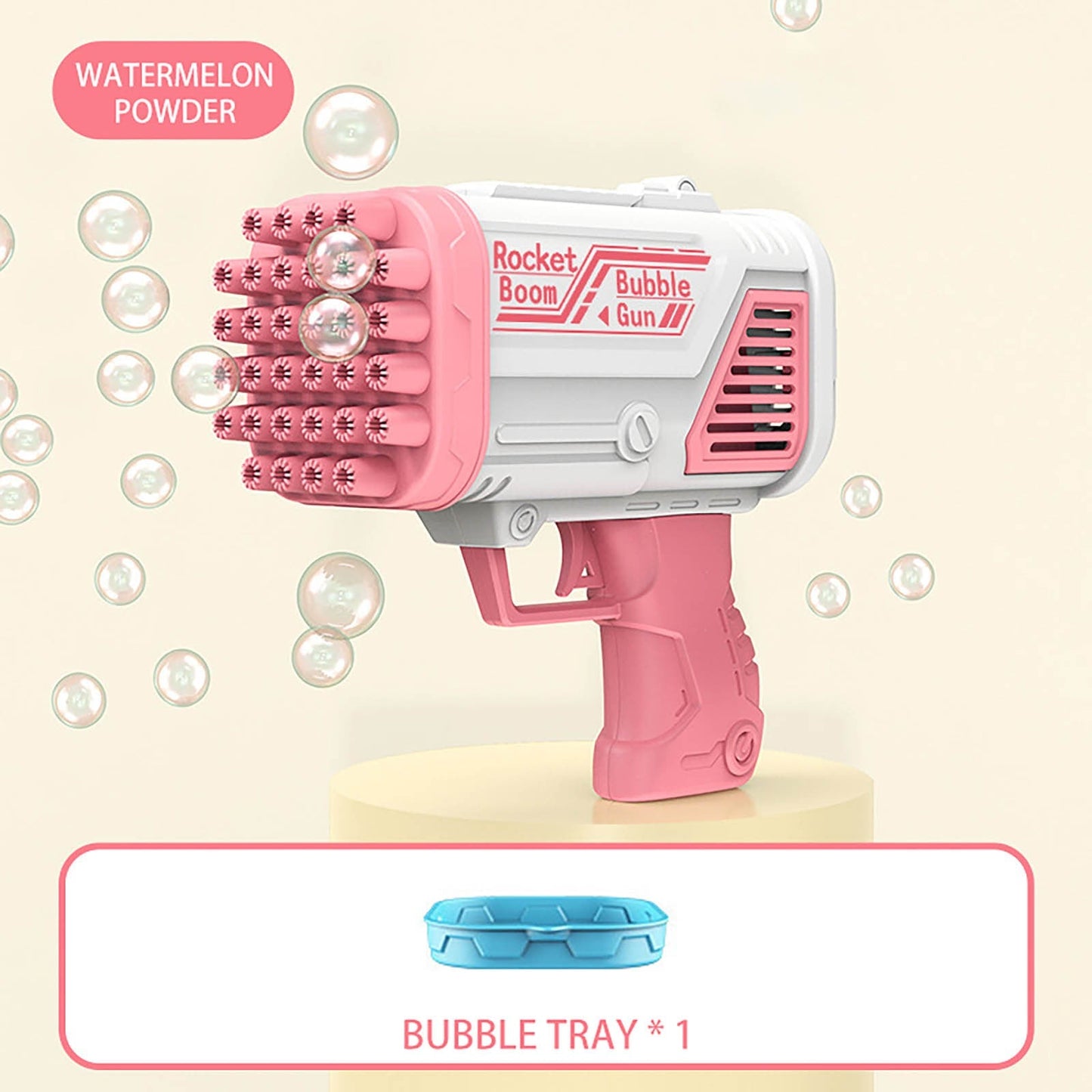 Play bubble games! - Soap bubble gun