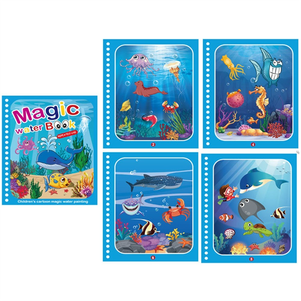 Colour with water - Colouring book