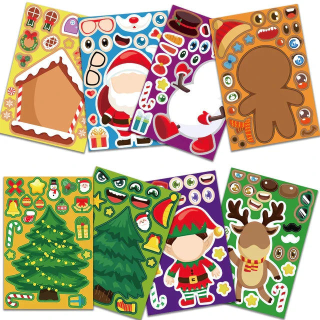 Christmas time in stickers - Sticker sheet Christmas