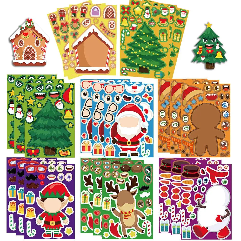 Christmas time in stickers - Sticker sheet Christmas