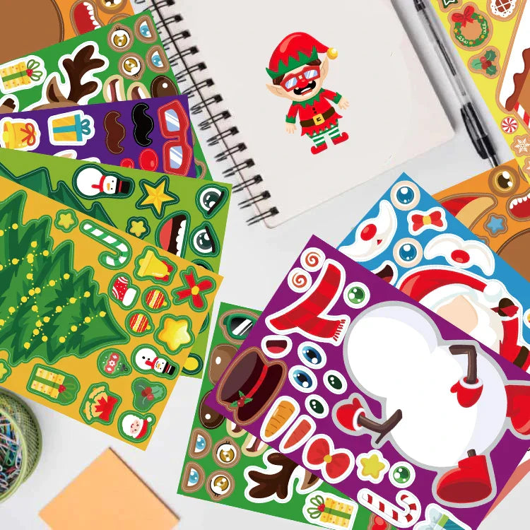 Christmas time in stickers - Sticker sheet Christmas