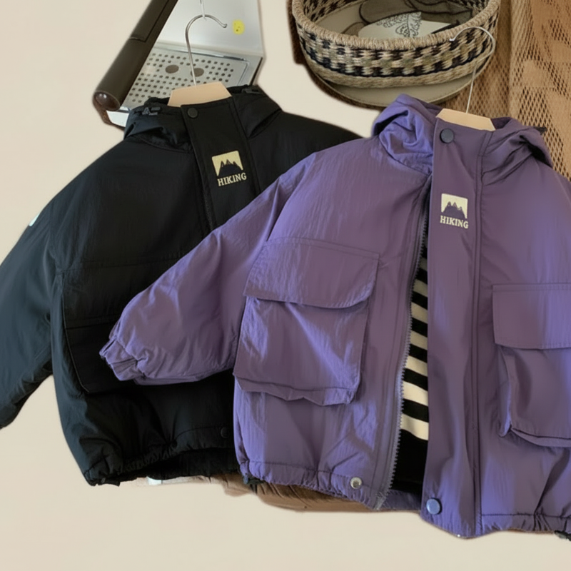 Windproof & Water-repellent – Children's Windbreaker with Hood