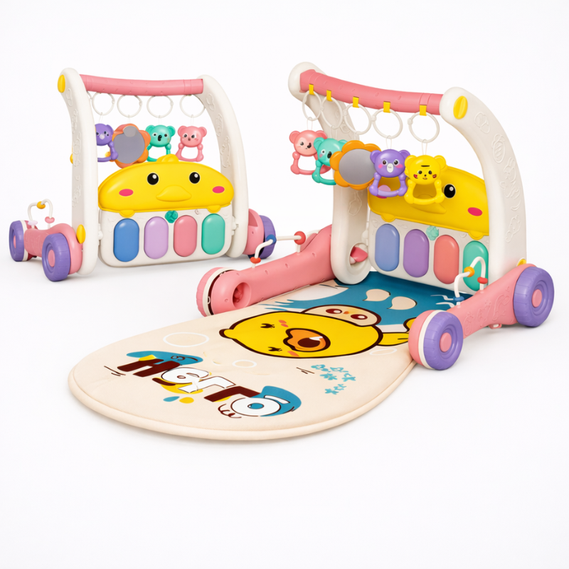 Interactive & Safe – 3-in-1 Walker & Infant Gym
