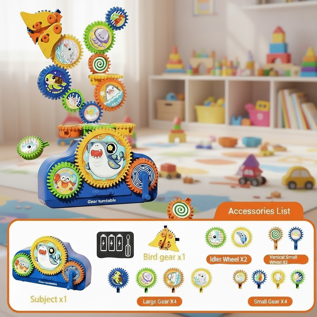 Educational & Play – 3D Electric Gear Play Set
