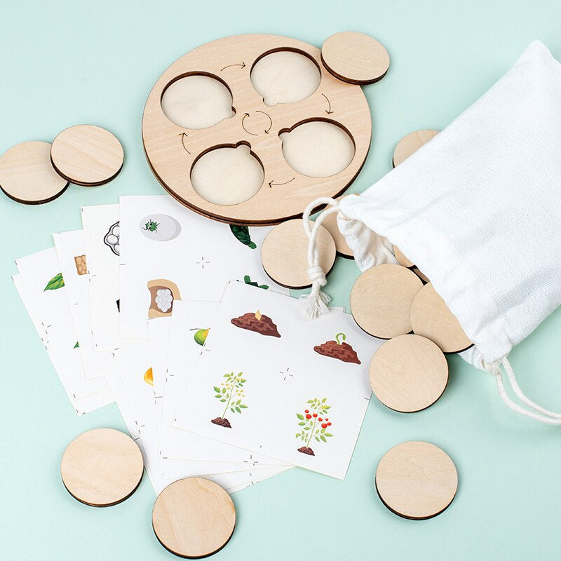 Learn how to find the circle of life! - Wood learning puzzle