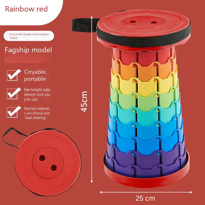 Fast & Sturdy - Vibrant Folding Stool