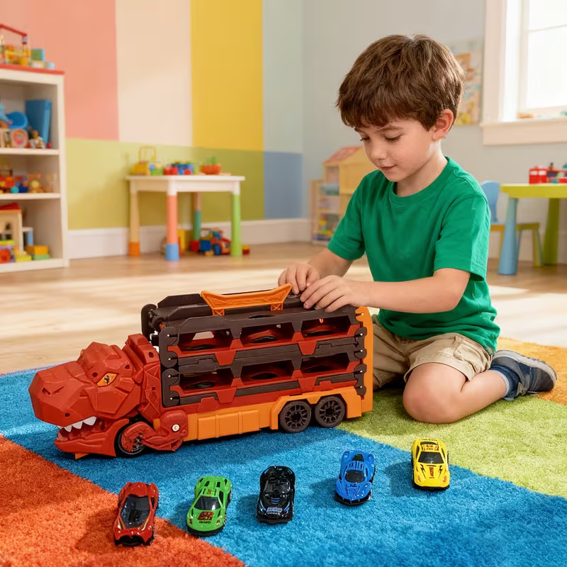 Cool & Play – Foldable Dino Transport Cart