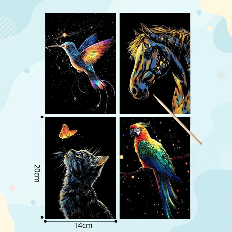 Glow-in-the-dark – Scratch Cards Kit