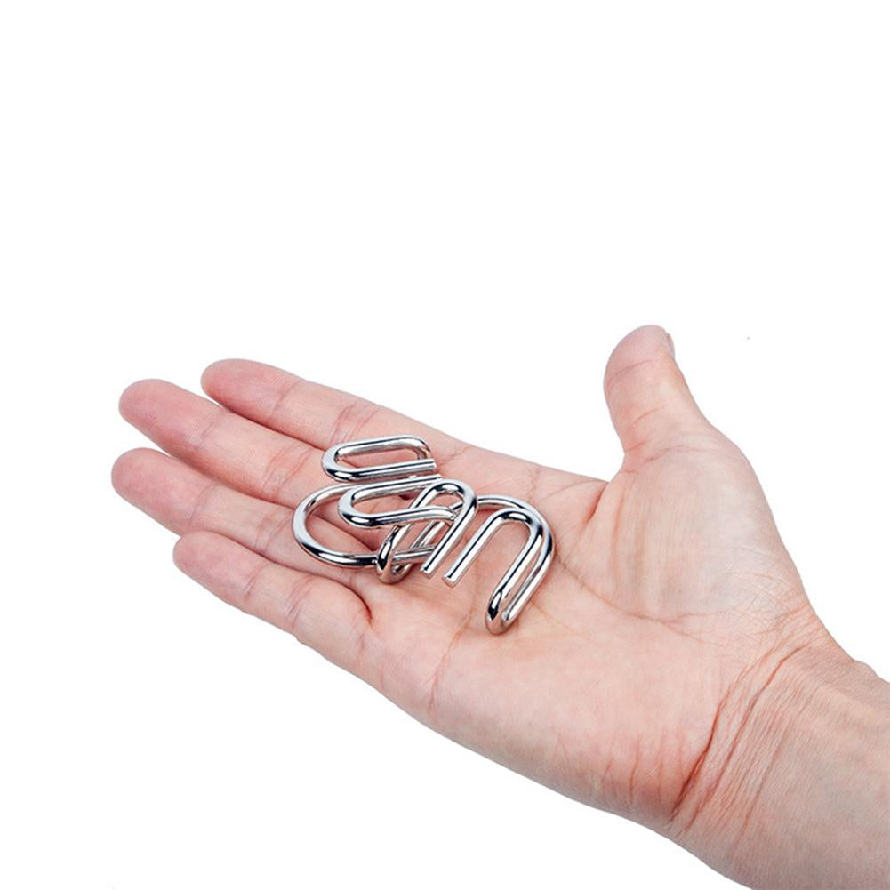 Metallic puzzle rings