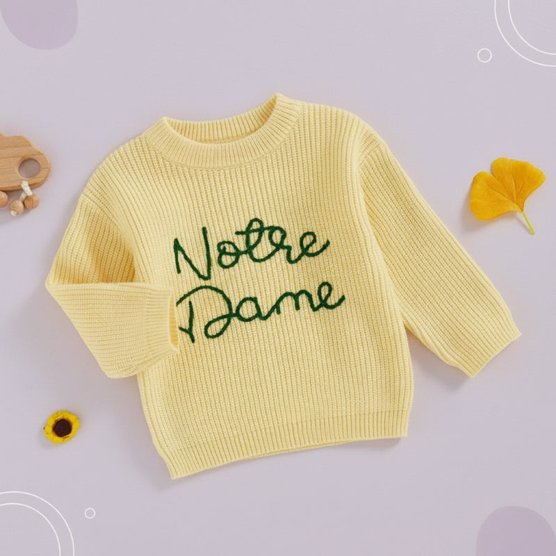 Comfortable & Playful – 'Notre Dame' Sweater
