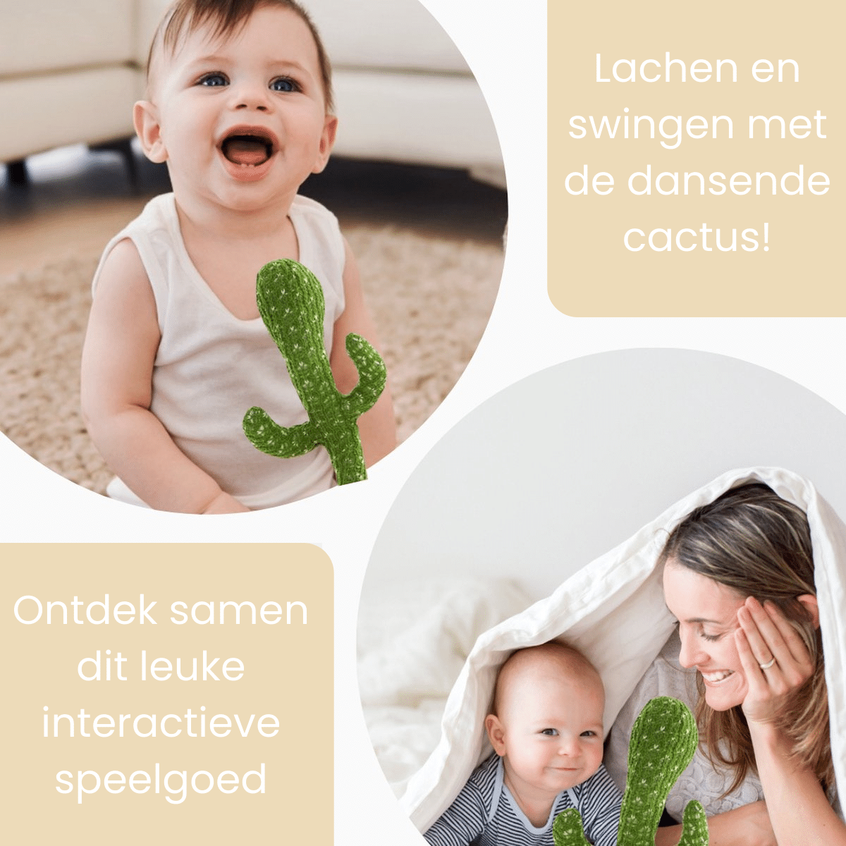 Plaything that responds to sounds - Dancing cactus