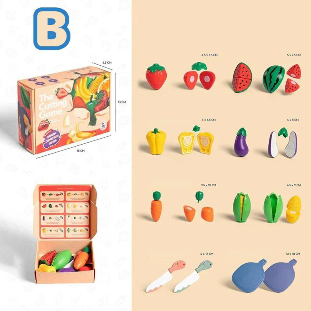 Fruitigo – Learn & Play - Montessori Fruit Cutting Kit