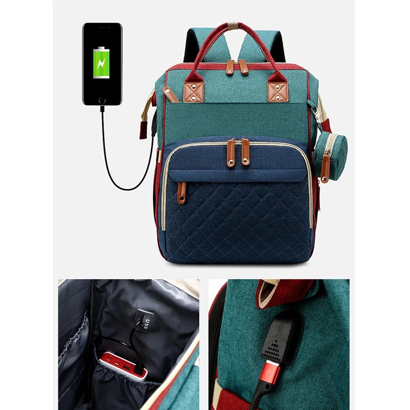 Always a Resting Place - 2-in-1 Diaper Bag with Infant Bed