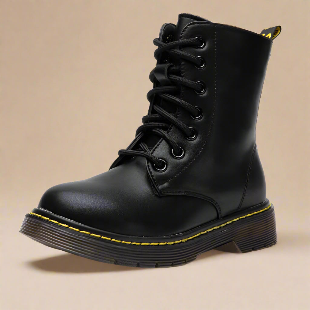 Strong & Comfortable – Lace-Up Combat Boots