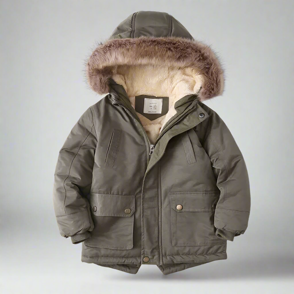 Elegant & Warm – Parka Winter Coat with Fur Collar