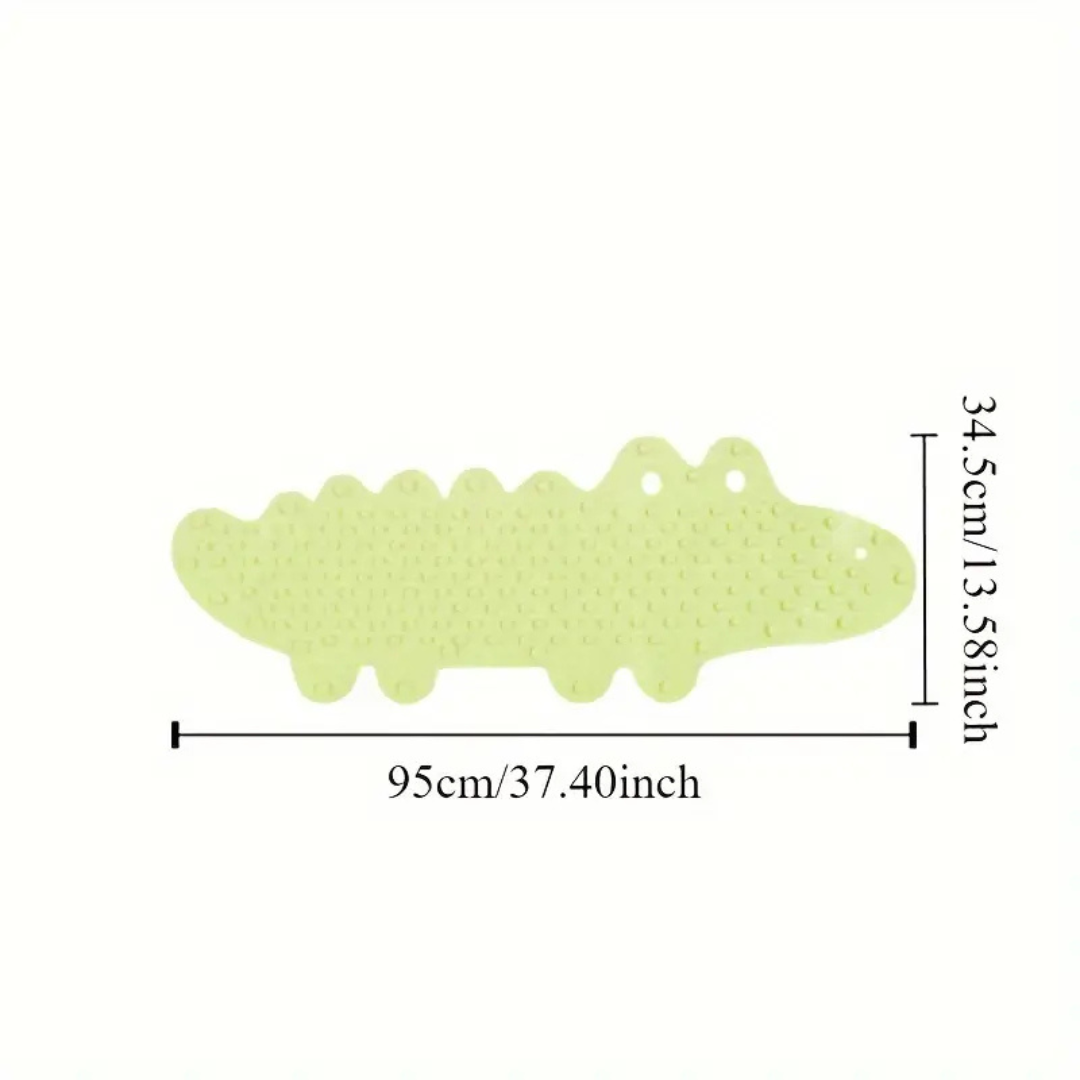 Non-slip & Safe – Crocodile Children's Bath Mat
