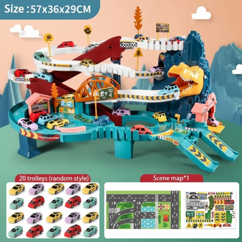 Cool & Educational – Dino Race Track with Cars