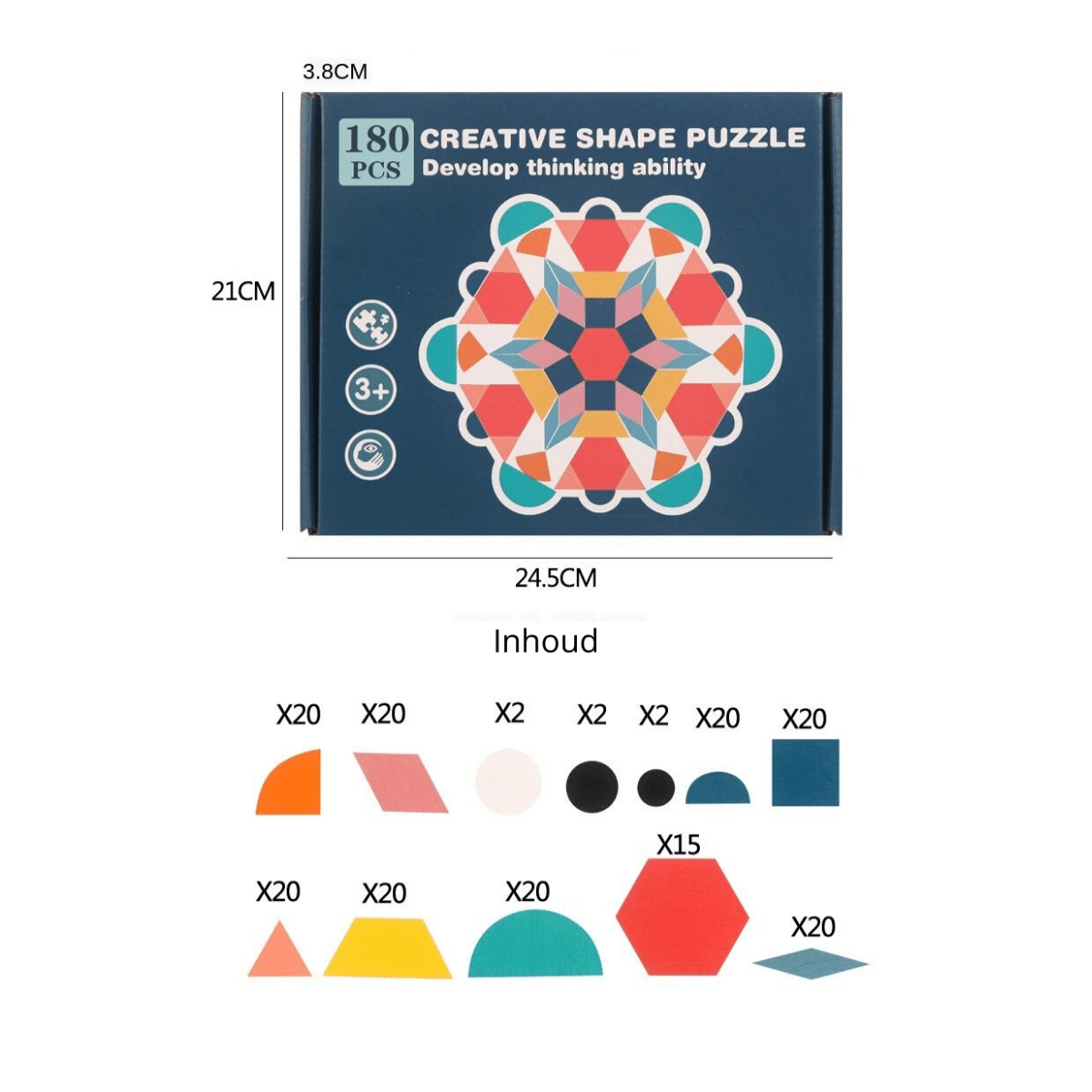 Developing creativity - Geometric shape puzzle