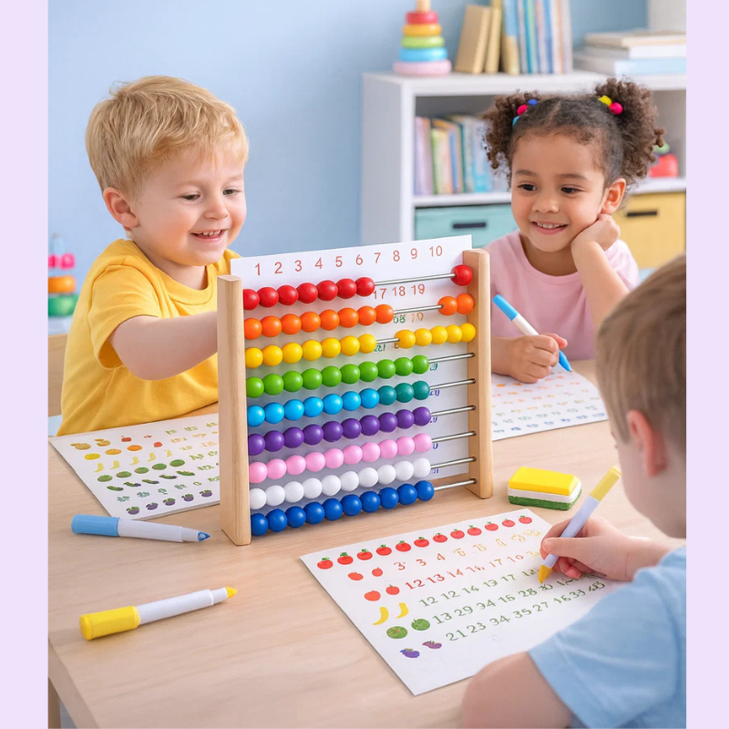 Count and Learn - Wood Abacus