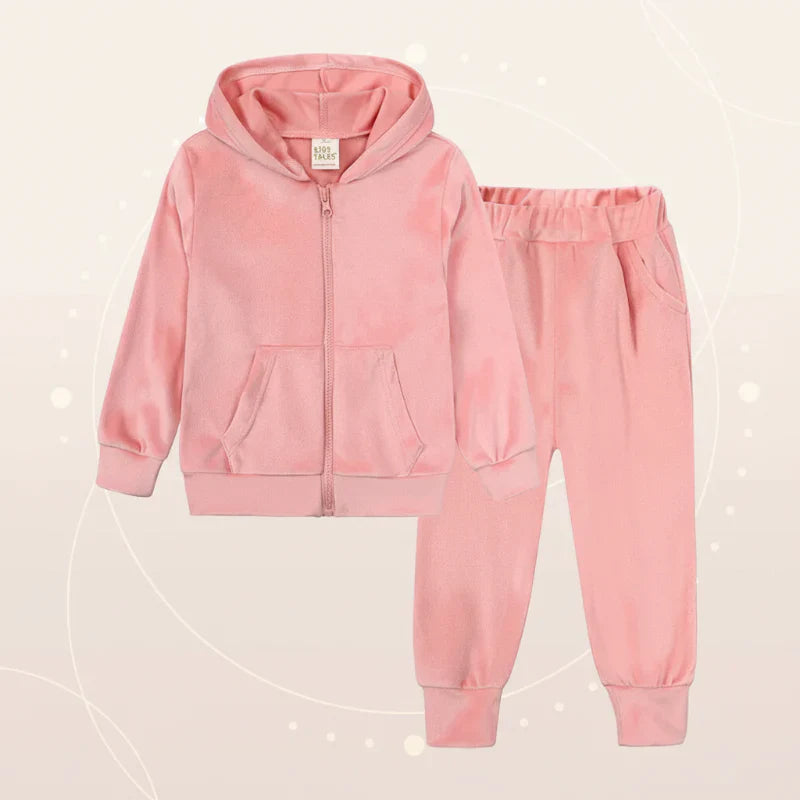 Children Tales – Warm & Comfortable – Velvet Tracksuit for Kids