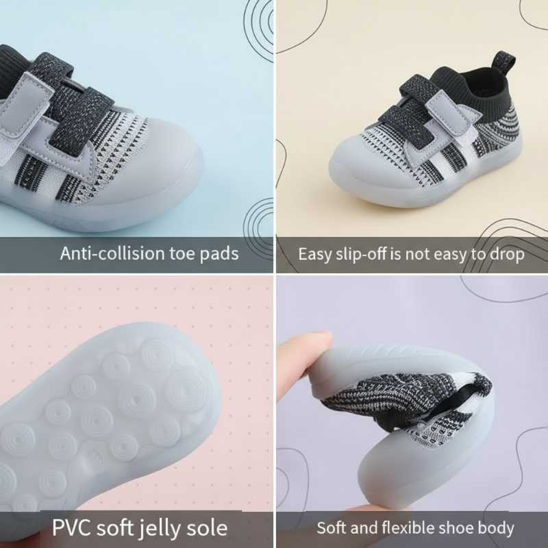 Sporty & Breathable – Mesh Infant Shoes with Soft Soles
