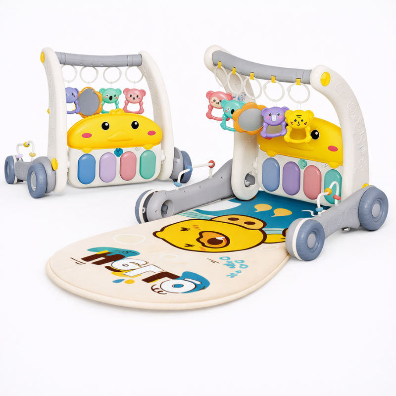 Interactive & Safe – 3-in-1 Walker & Infant Gym