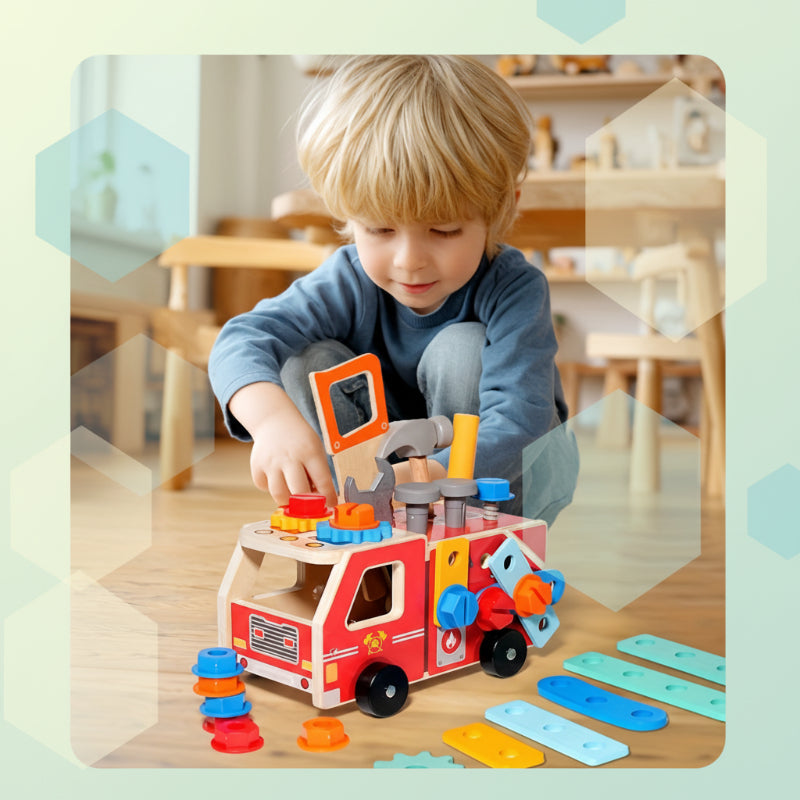 Educational & Innovative – Wooden Fire Truck