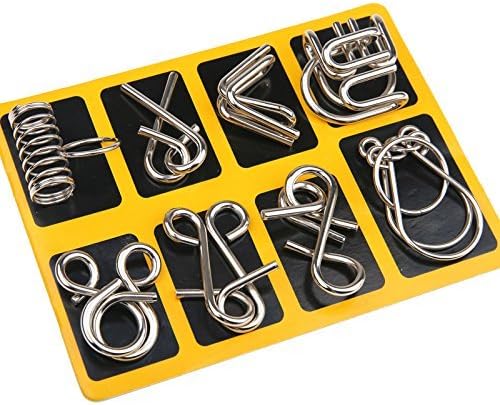 Metallic puzzle rings