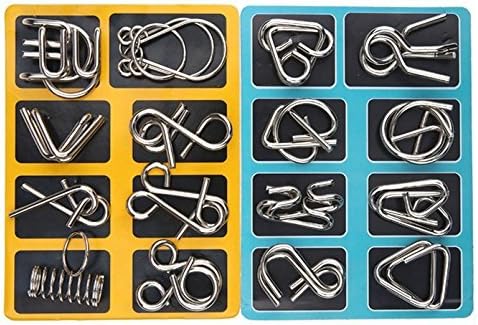 Metallic puzzle rings