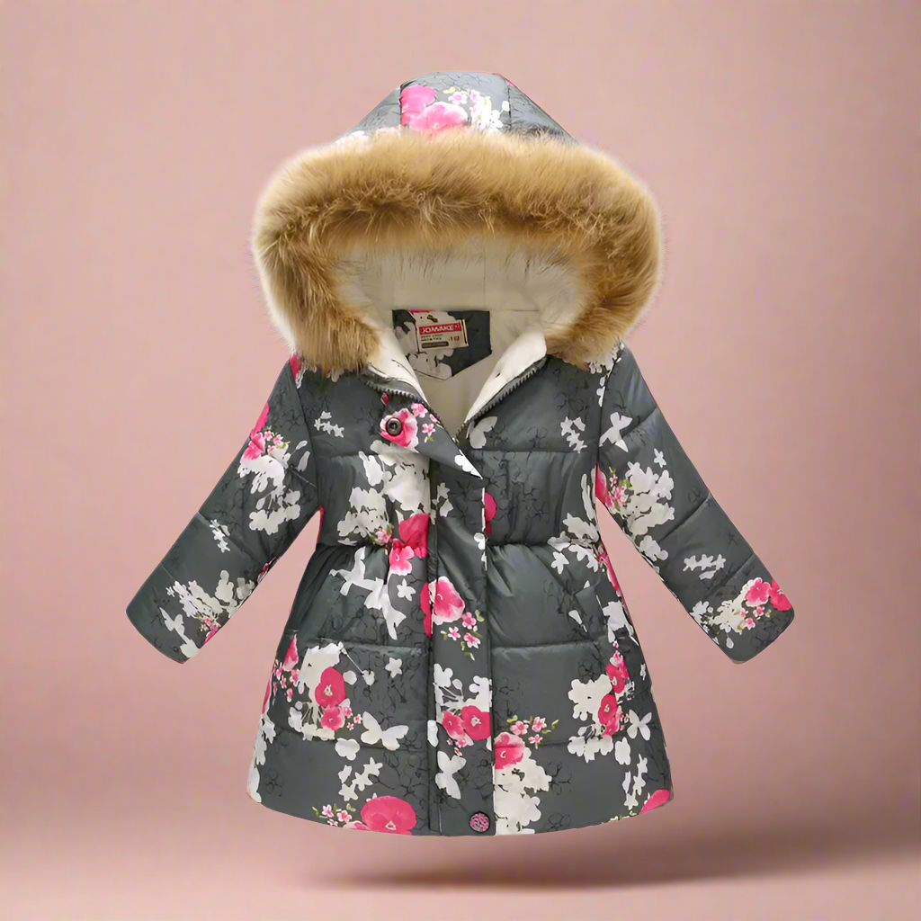 Elegant & Cozy – Quilted Winter Coat for Girls