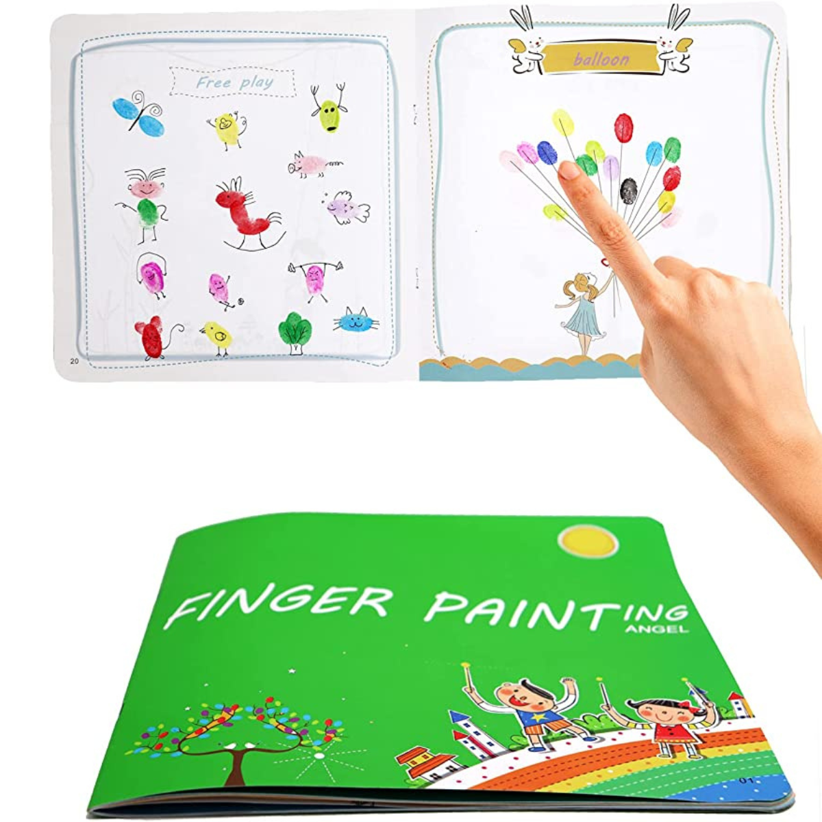 Paint with finger paints - Painting set for kids