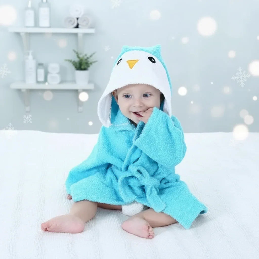 Plush & Absorbent – Bathrobe with Animal Design