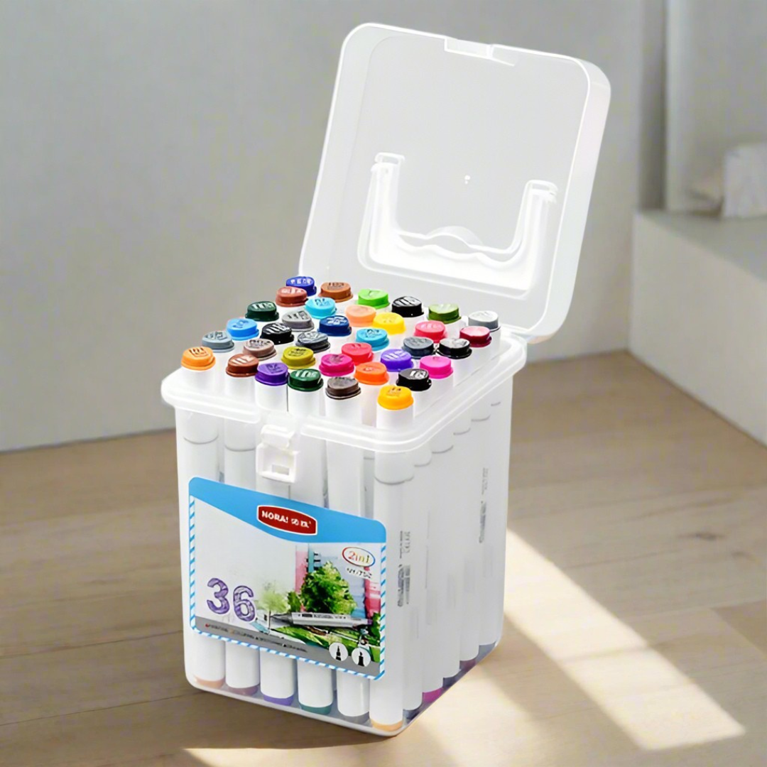 Double & Vibrant – Odorless & Washable School Markers