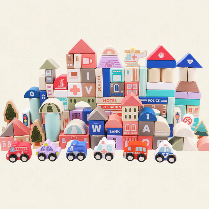 Educational & Play – Wooden Building Blocks in the City
