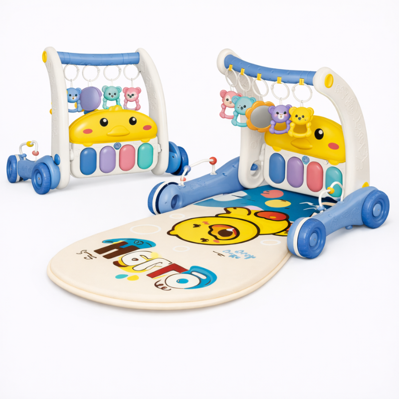 Interactive & Safe – 3-in-1 Walker & Infant Gym